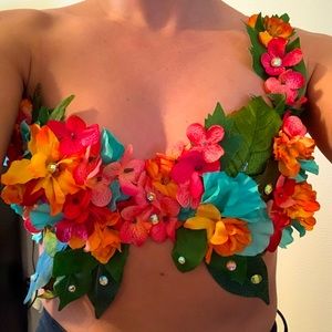 Costume Floral Bra Top